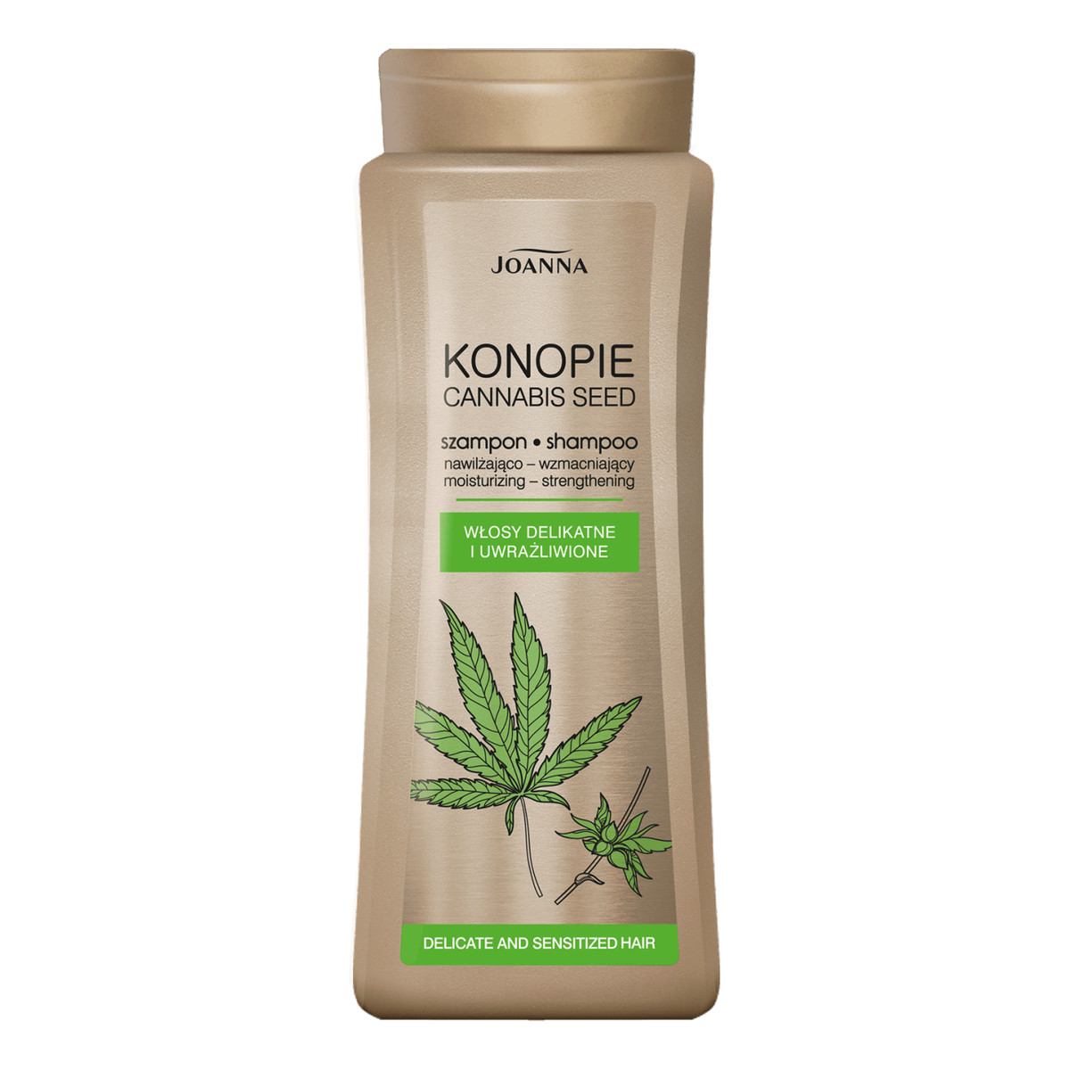 Joanna Konopie nawilżająco-wzmacniający szampon do włosów delikatnych i uwrażliwionych 200ml