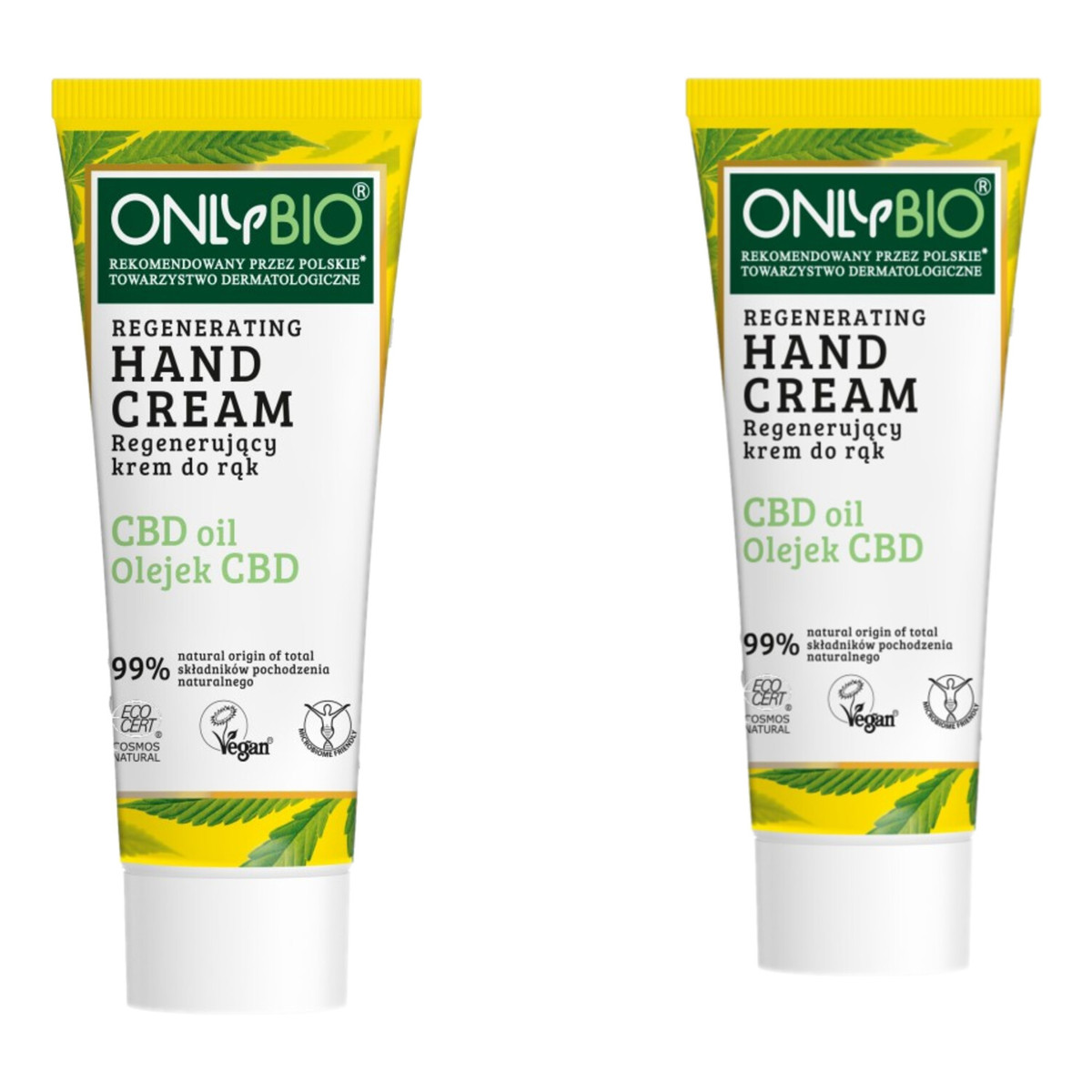 OnlyBio CBD Oil Regenerujący krem do rąk 2x75ml
