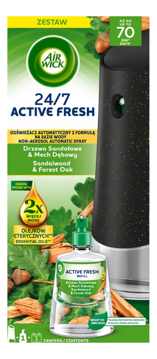 Odświeżacz Powietrza Drzewo Sandałowe i Mech Dębowy Komplet