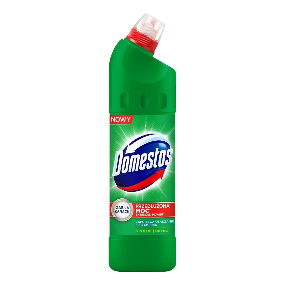 Domestos Przedłużona Moc Pine Fresh płyn czyszcząco-dezynfekujący do wc 1250ml