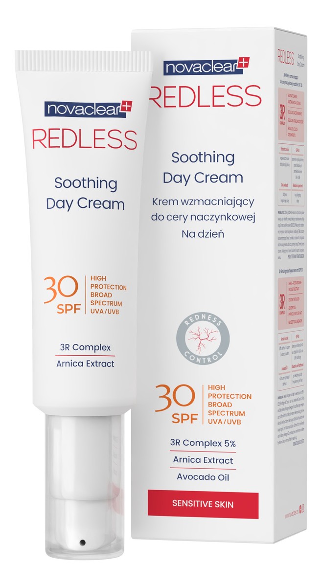 SPF 30 Krem wzmacniający do cery naczynkowej na dzień