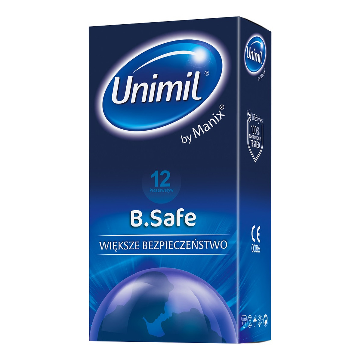 Unimil Skyn B. Safe lateksowe prezerwatywy 12szt