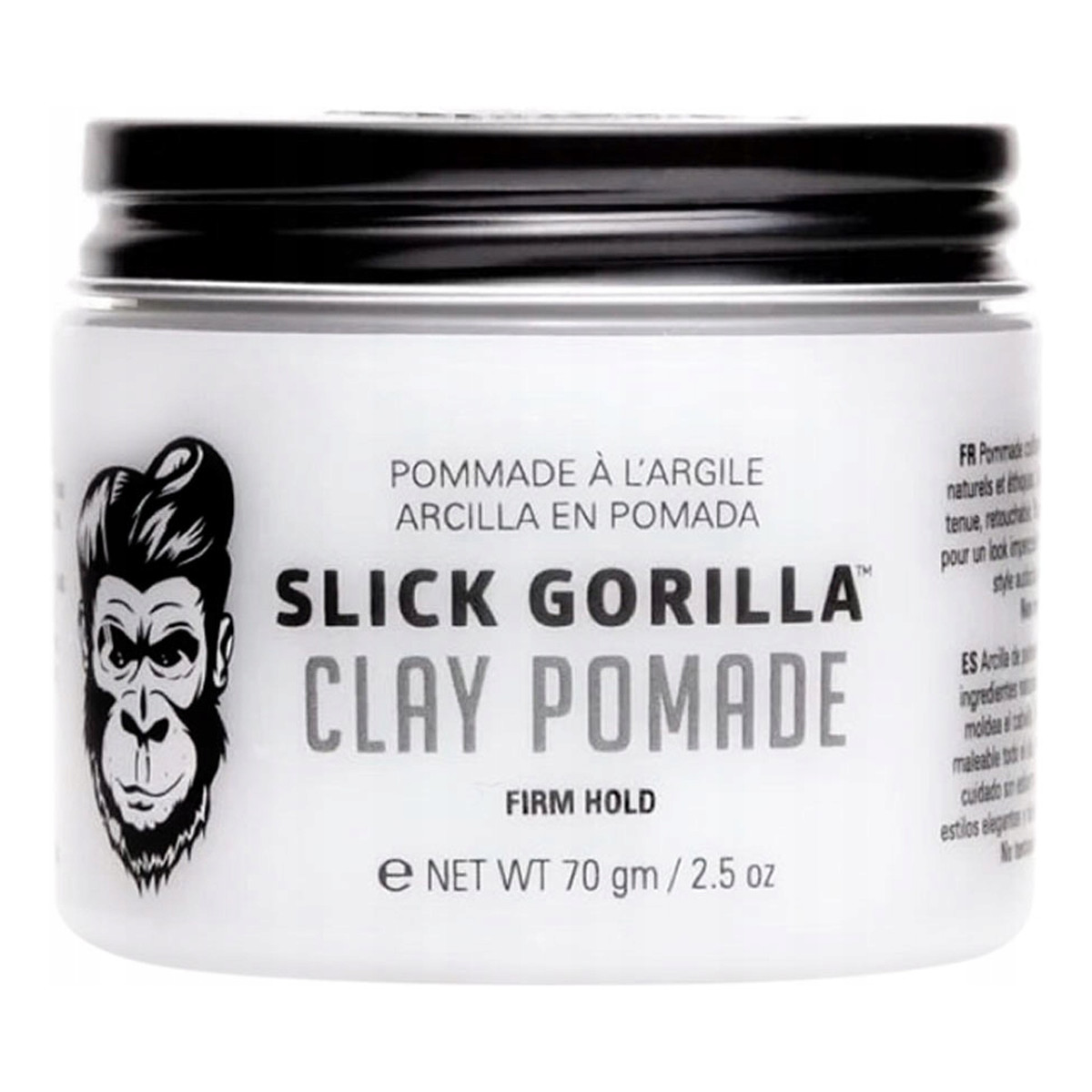 Slick Gorilla Clay Pomade Firm Hold Matująca pomada do włosów 70g