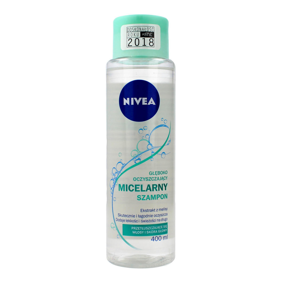 Nivea Szampon Micelarny głęboko oczyszczający do włosów przetłuszczających się 400ml