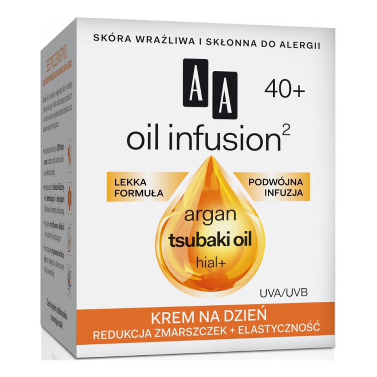 AA Oil Infusion2 40+ Krem Redukcja Zmarszczek + Elastyczność Na Dzień 50ml