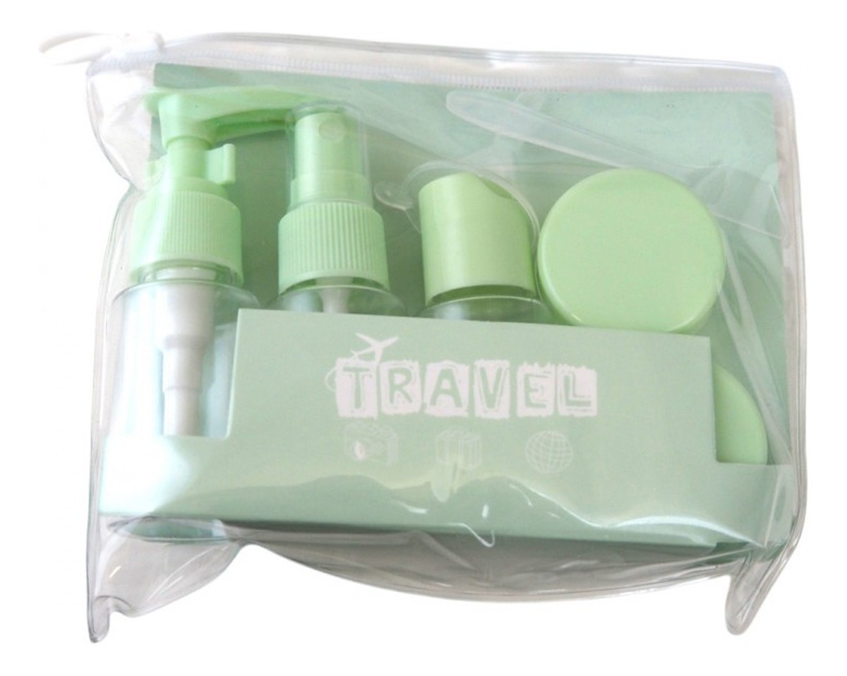Zestaw akcesoriów podróżnych zielony