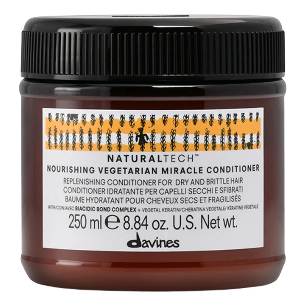 Davines Naturaltech nourishing vegetarian miracle conditioner nawilżająca odżywka do włosów suchych i zniszczonych 250ml