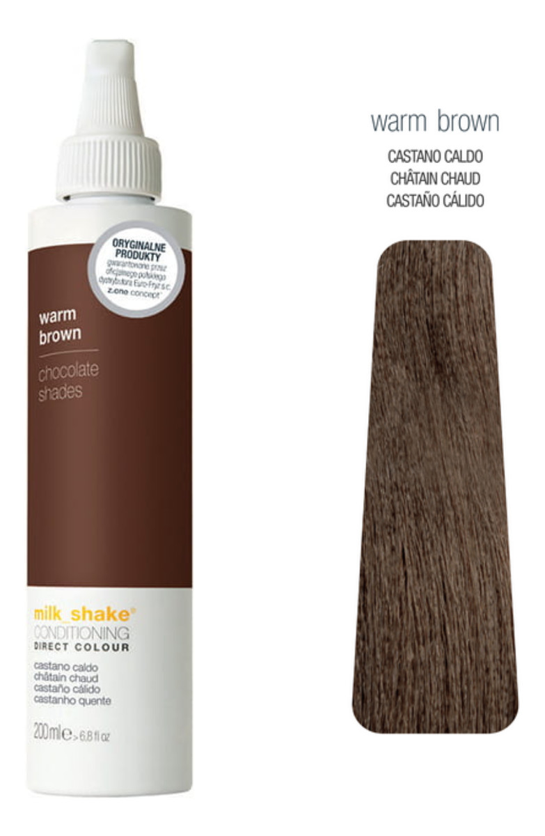 Koloryzująca odżywka do włosów Ciepły Brąz