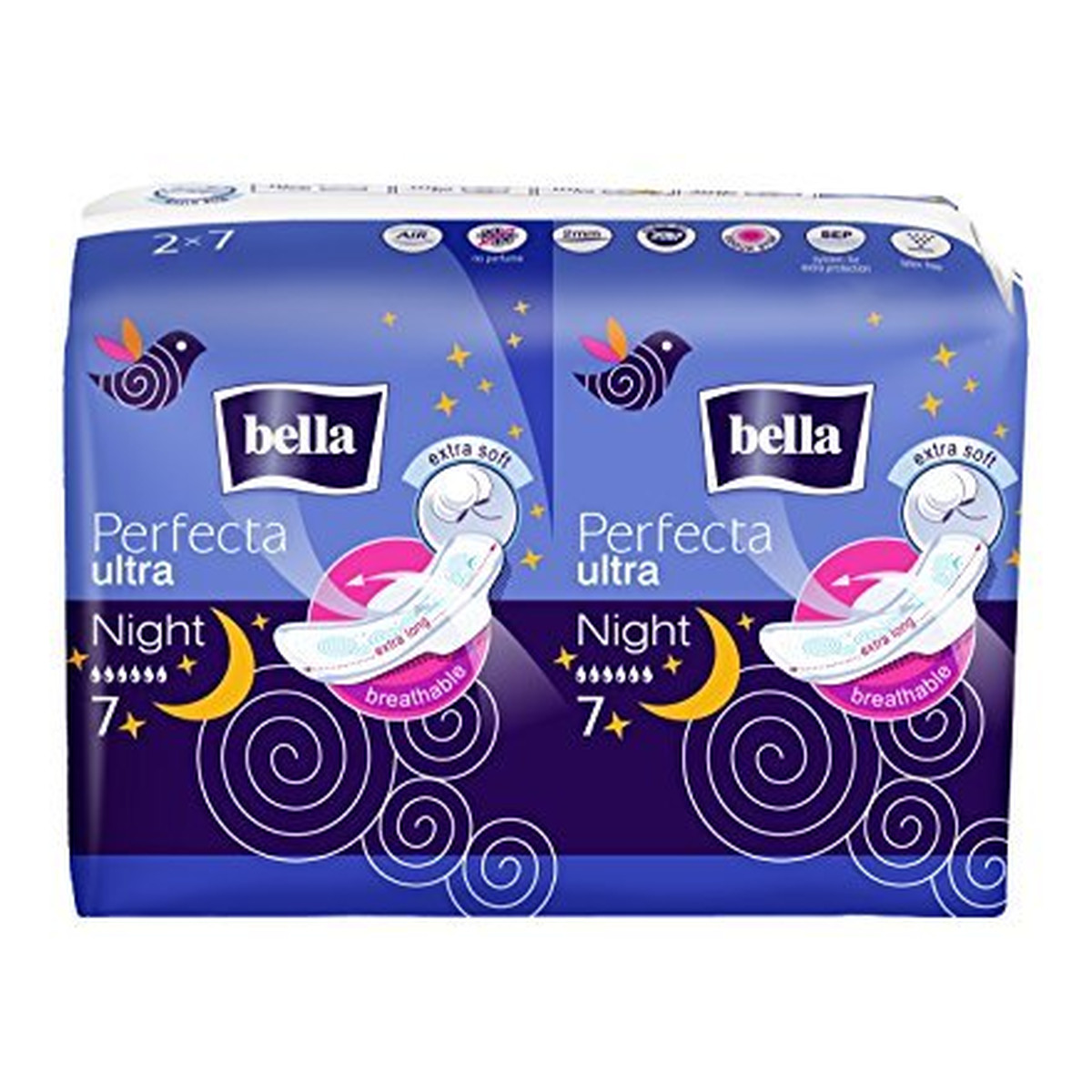 Bella Ultra Night Perfecta Podpaski Higieniczne Extra Soft 14 Sztuk