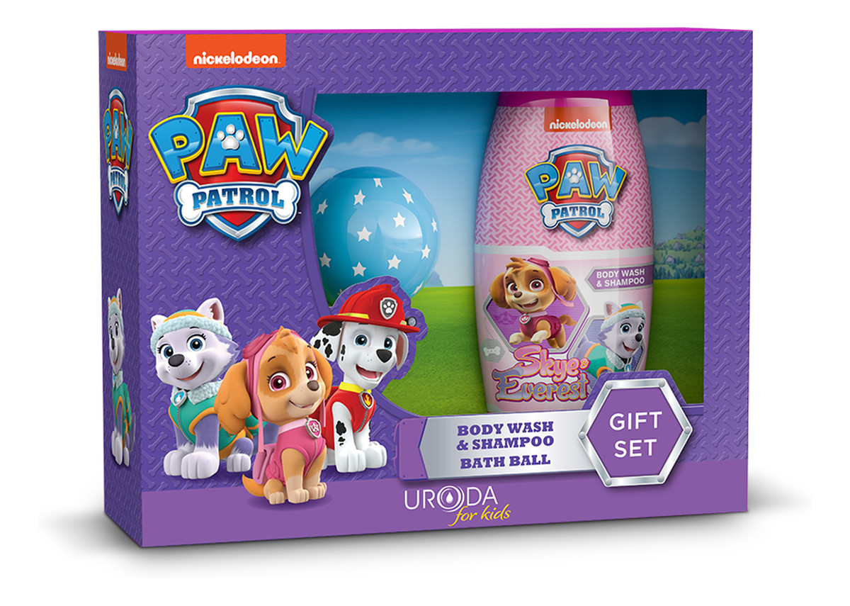 Zestaw prezentowy Psi Patrol (kula do kąpieli 100g+żel pod prysznic 2w1 250ml )