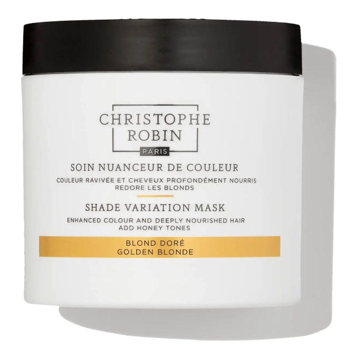 Christophe Robin Shade Variation Mask Odżywcza kremowa maska odświeżająca kolor włosów Golden Blonde 250ml