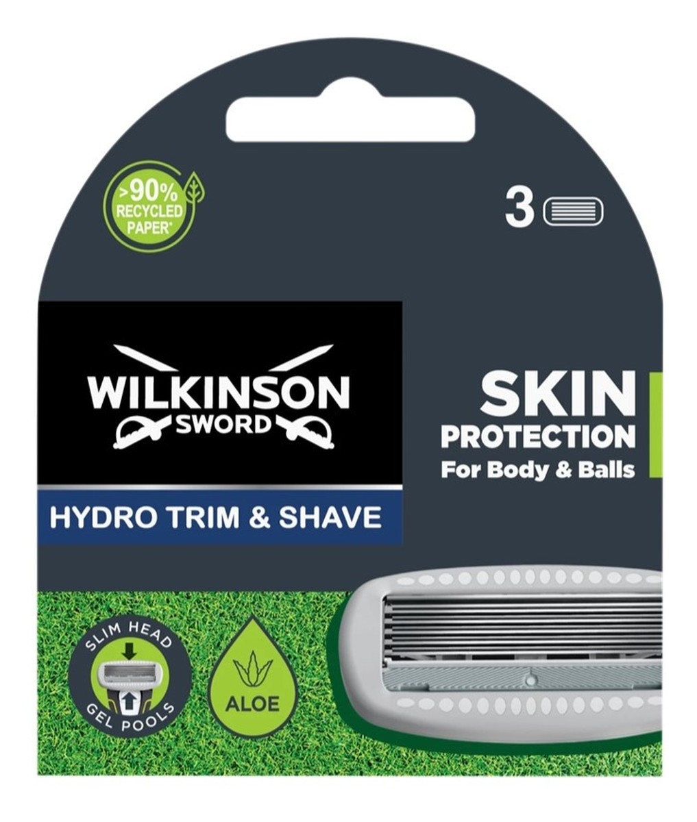 Hydro trim shave ostrza do maszynki do golenia i stylizacji 3szt.