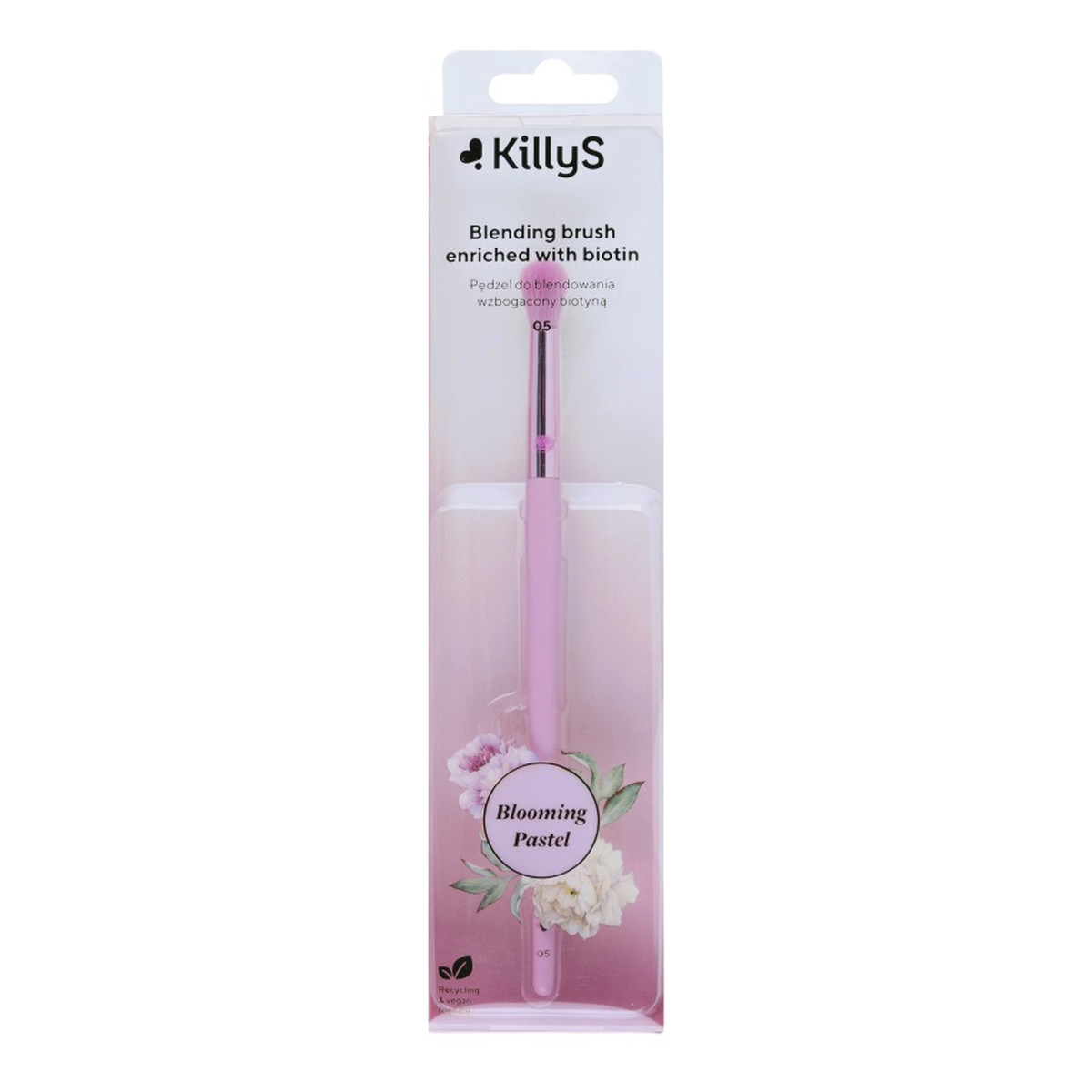 KillyS Blooming pastel blending brush pędzel do blendowania wzbogacony biotyną 05