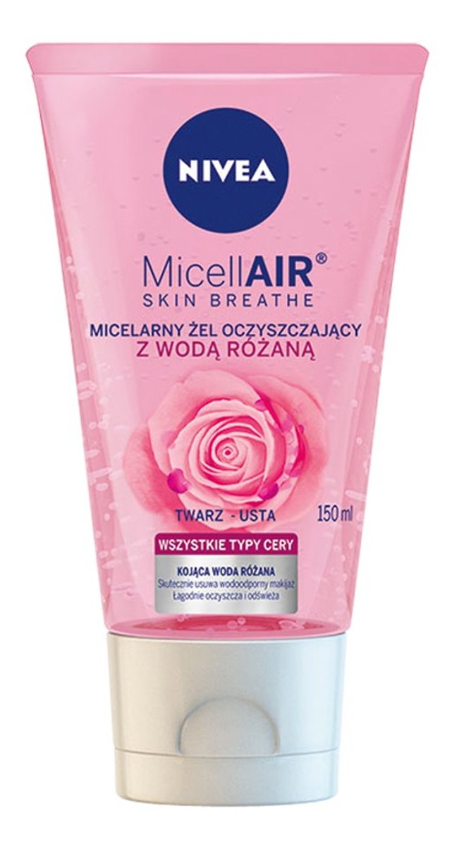 Micelarny Żel oczyszczający z Wodą Różaną