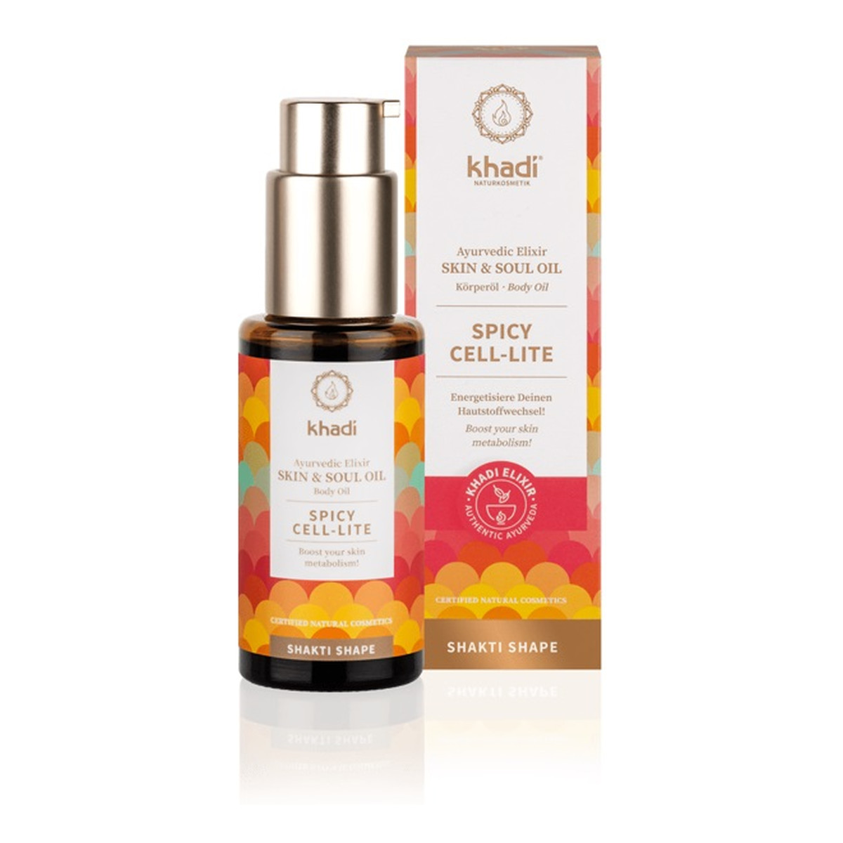 Khadi Skin&Soul Oil pobudzający olejek na cellulit Spicy Cell-Lite 50ml