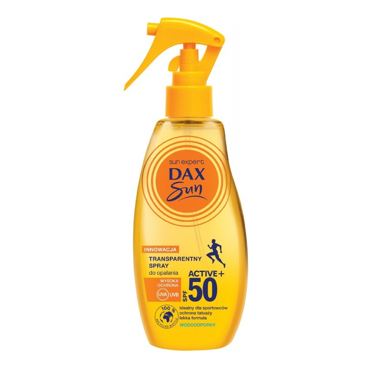 Dax Sun Transparentny Spray do opalania Active+ SPF 50 200ml
