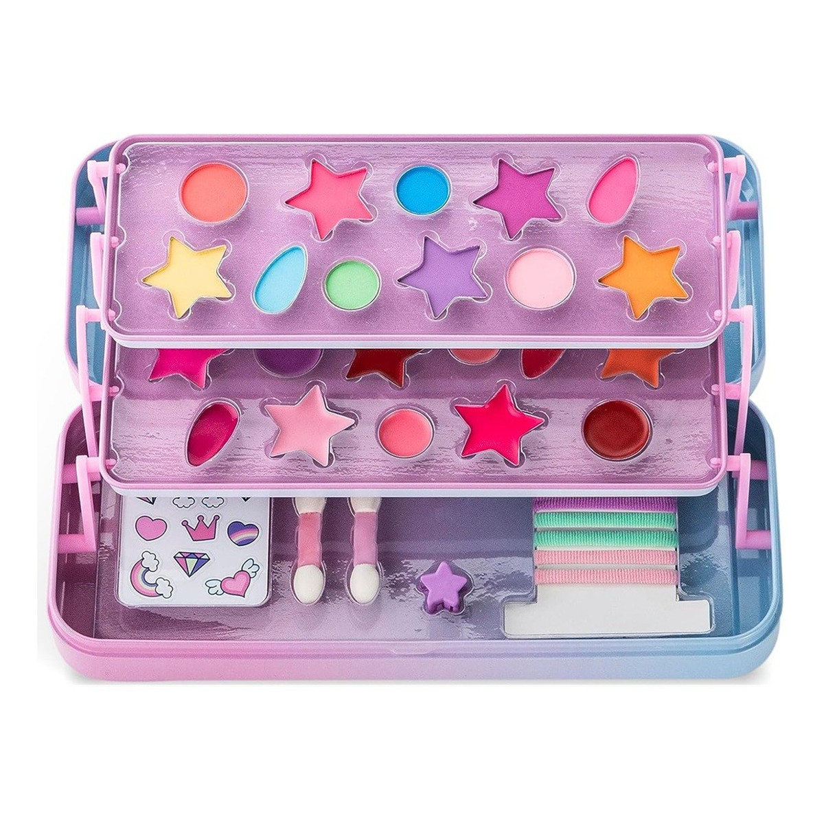Martinelia Little Unicorn Zestaw kosmetyczny dla dzieci w metalowym pudełku z 3 poziomami