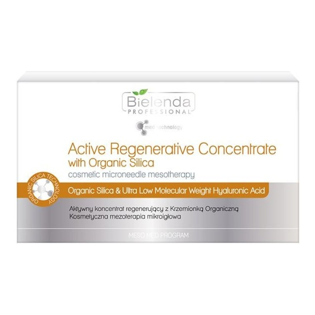 Bielenda PROFESSIONAL Active Regenerative Concentrate Aktywny koncentrat regenerujący z krzemionką organiczną 10x3ml 30ml