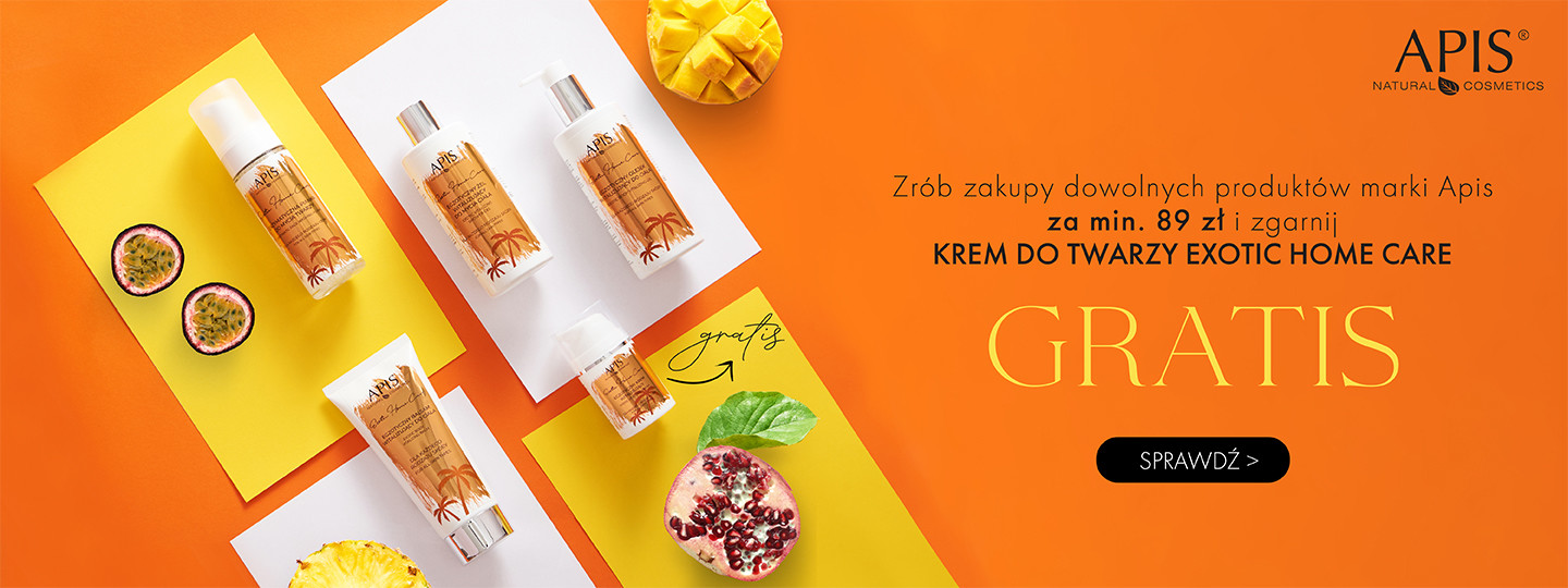 Kup  w Wizaż24  kosmetyki Apis za min. 89zł | weż krem Exotic Home Care GRATIS