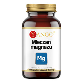 Mleczan magnezu 436 mg układ nerwowy, mięśnie i kości suplemnt diety 90 kapsułek