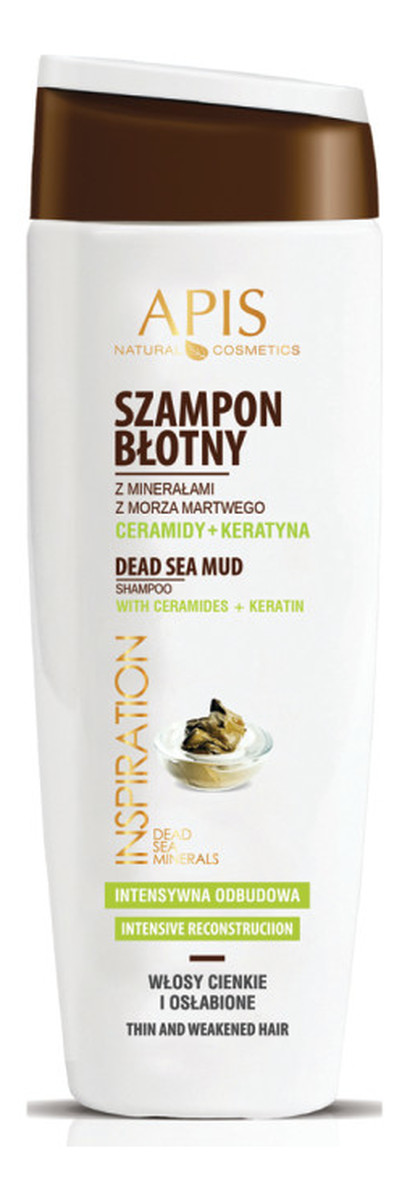Szampon Błotny z Minerałami z Morza Martwego Ceramidy + Keratyna