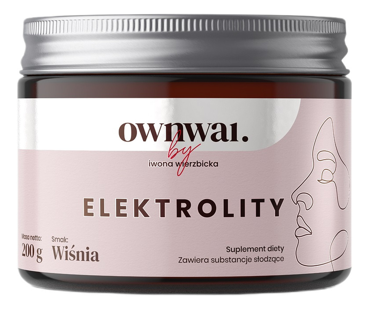 Elektrolity smakowe suplement diety w proszku wiśnia
