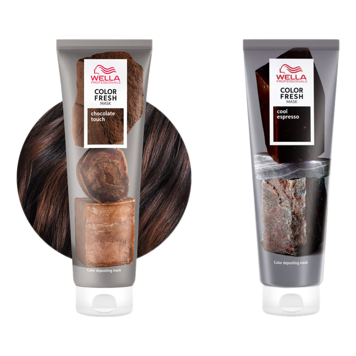 Wella Professionals Color Fresh Mask Odżywcza maska koloryzująca Chocolate Touch + Cool Espresso 2x150ml