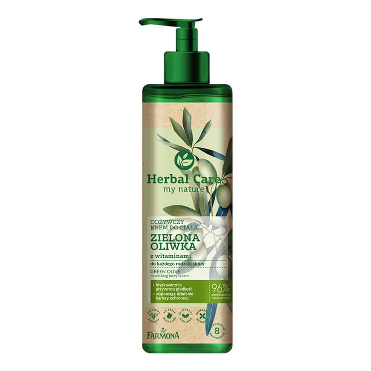 Farmona Herbal Care Odżywczy Krem do ciała Zielona Oliwka 400ml
