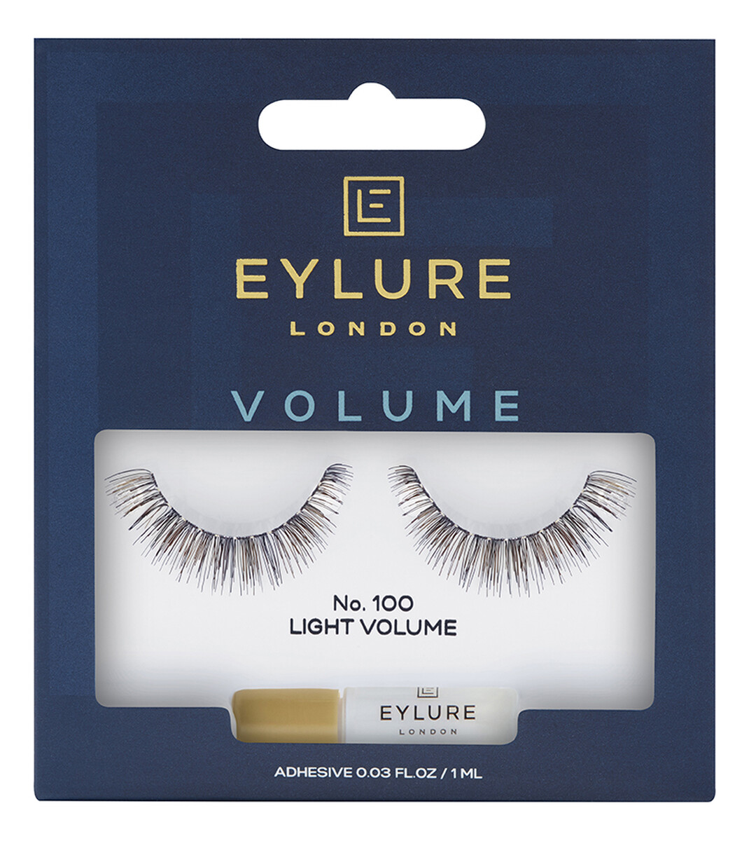 Volume lashes sztuczne rzęsy z klejem efekt pogrubienia no. 100