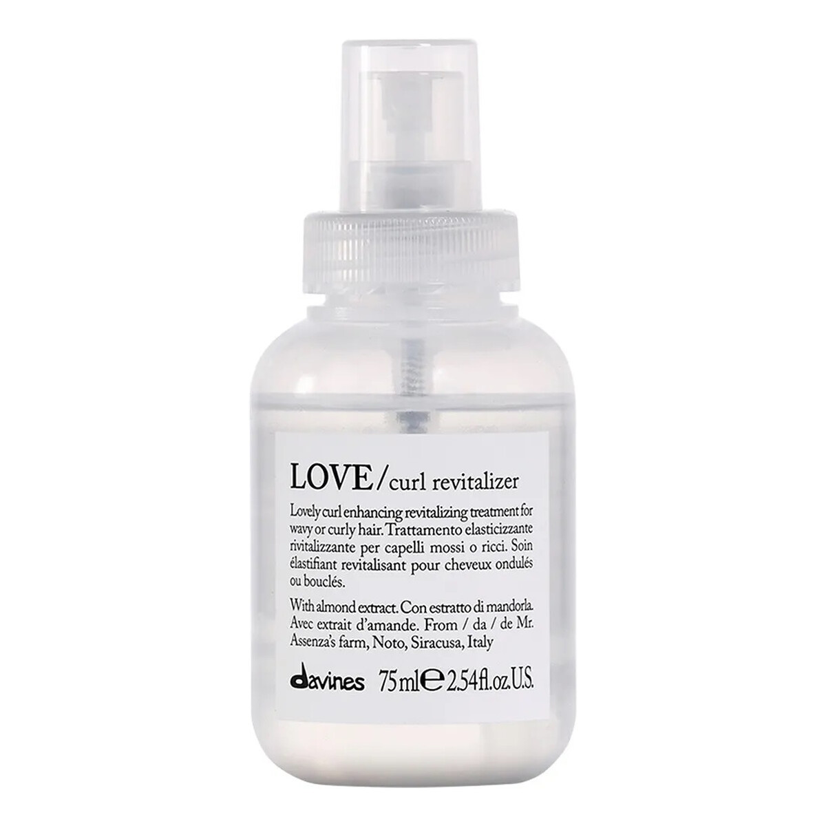 Davines Essential Haircare Love Curl Revitalizer rewitalizująca Mgiełka do włosów falowanych i kręconych 75ml