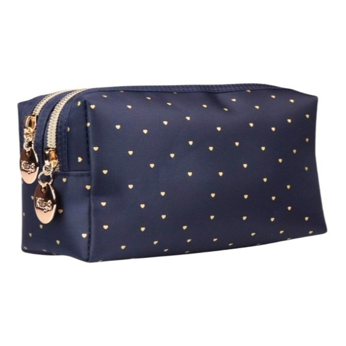 KillyS Kosmetyczka dwa suwaki black velvet