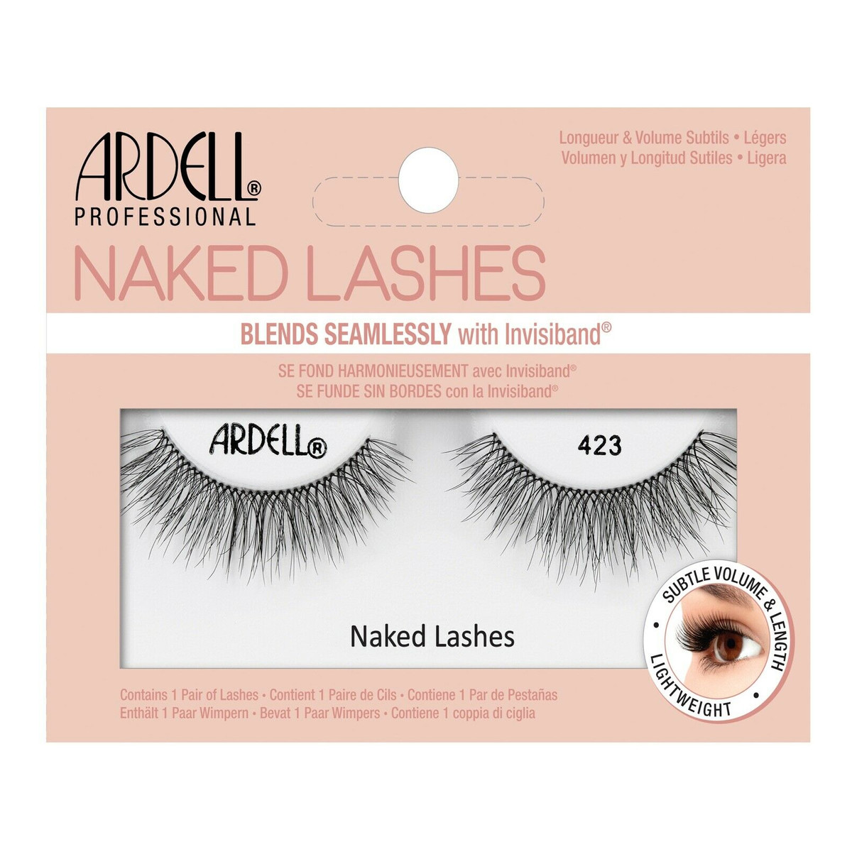 Ardell Naked Lashes 423 para sztucznych rzęs Black