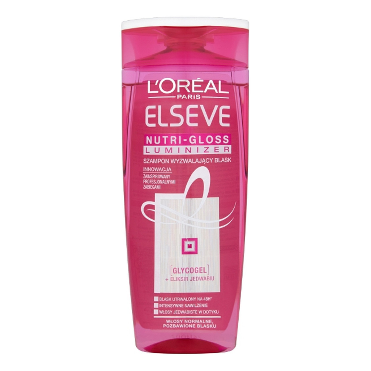 Elseve Nutri Gloss Luminizer Szampon Do Włosów Wyzwalający Blask 400ml