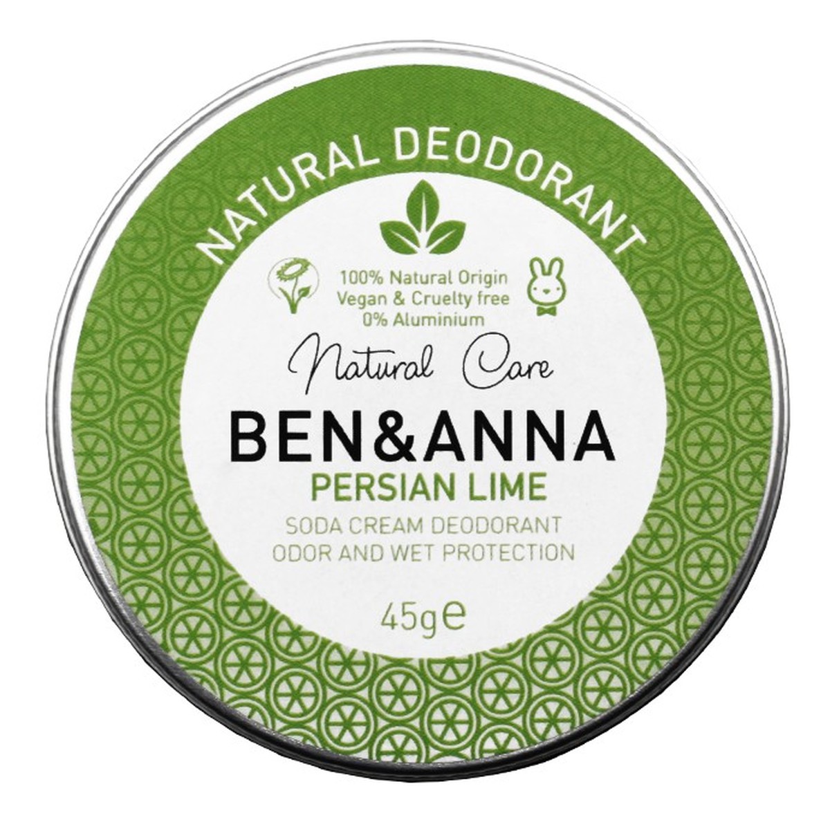 naturalny dezodorant w kremie w aluminiowej puszce Persian Lime