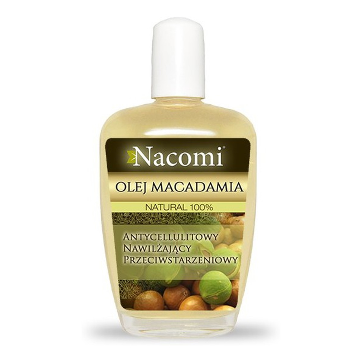 Nacomi Rafinowany Natural 100% Olej Macadamia Antycellulitowy Nawilżający Przeciwstarzeniowy 30ml
