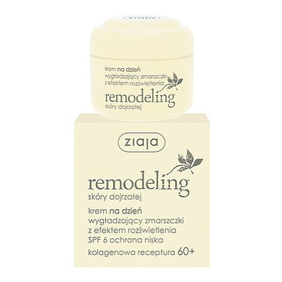 Ziaja Remodeling Krem Na Dzień Do Twarzy Wygładzający Zmarszczki 60+ 50ml