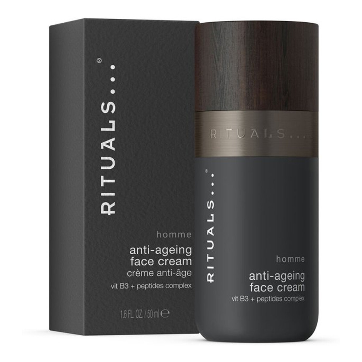 Rituals Homme krem przeciwstarzeniowy do twarzy Vit B3 + Peptides Complex 50ml