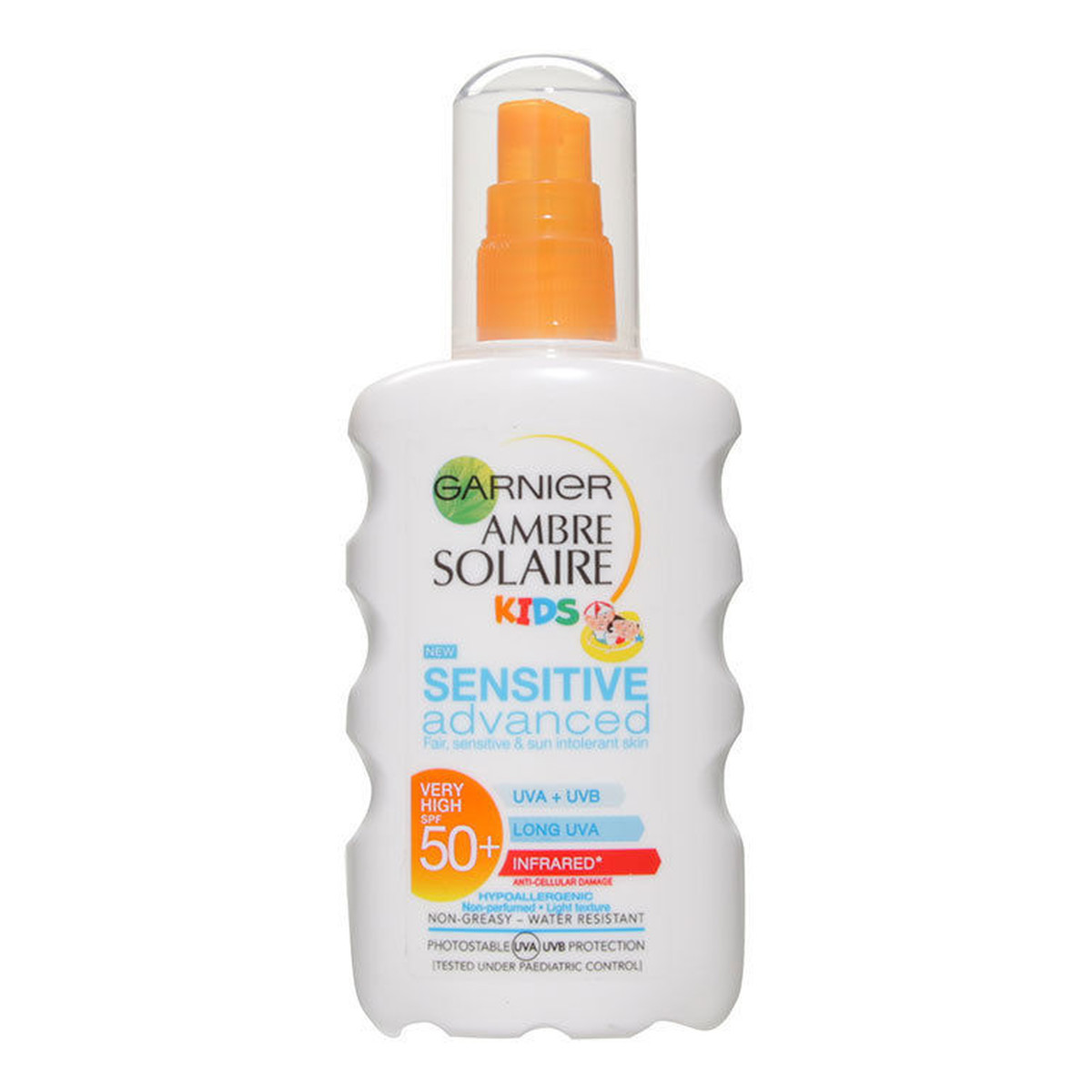 Garnier Ambre Solaire Kids Sensitive SPF50 spray ochronny dla dzieci 200ml