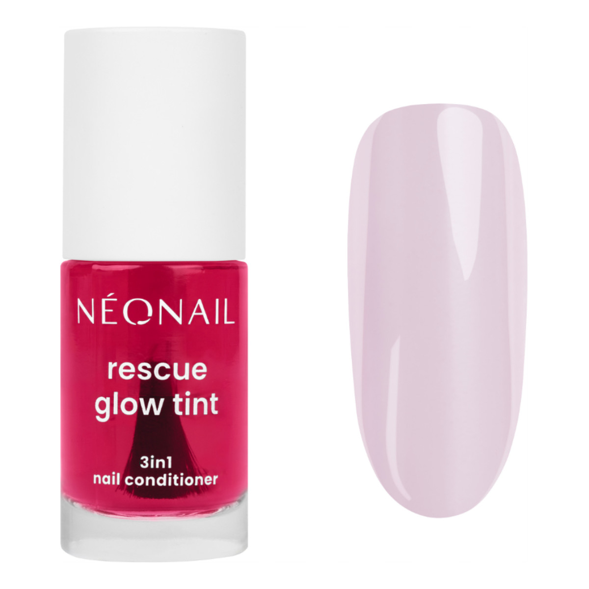 NeoNail Rescue Glow Tint regenerująca odżywka do paznokci Glazed Strawberry 7.2ml