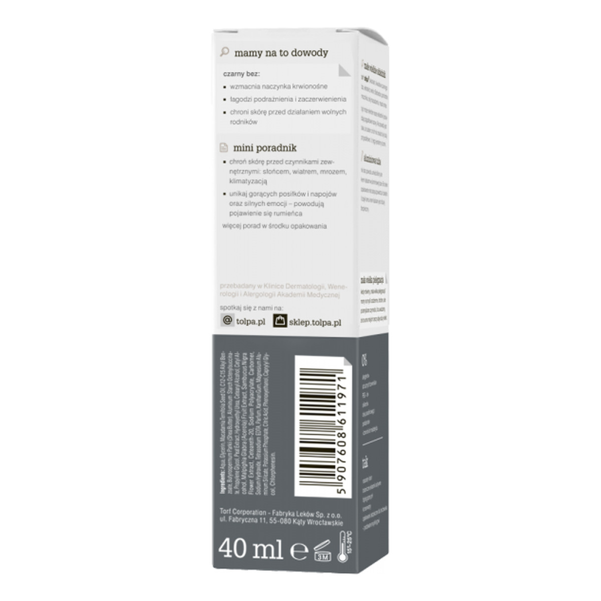 Tołpa Czarny Bez Botanic Kojący Krem-Balsam Na Naczynka 40ml