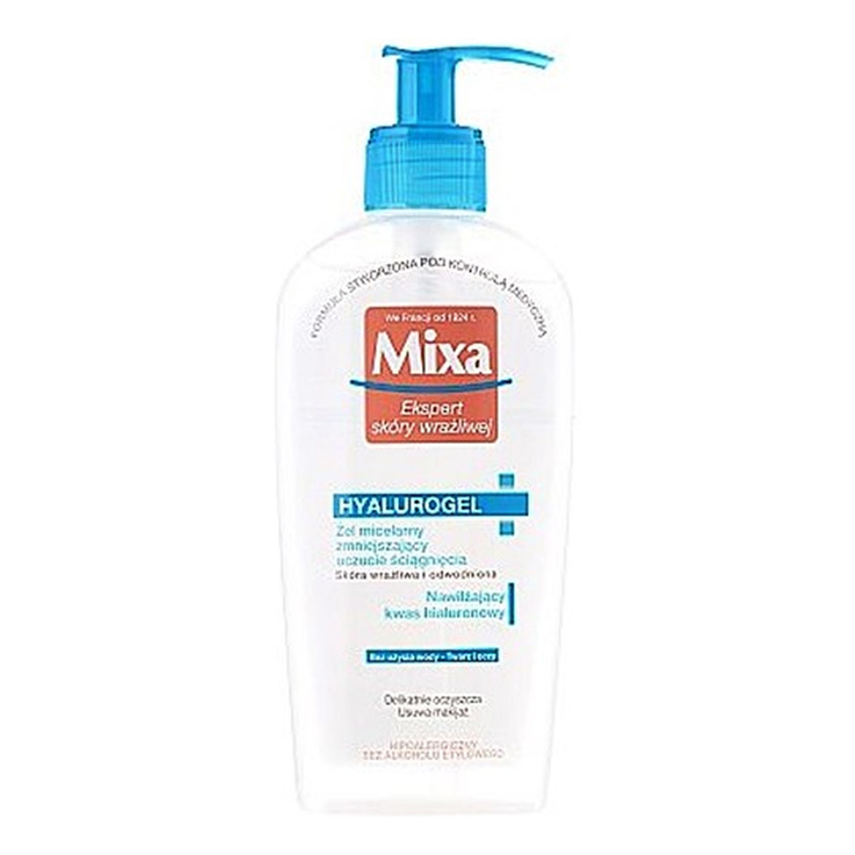 Mixa Hyalurogel Żel micelarny zmniejszający uczucie ściągnięcia 200ml