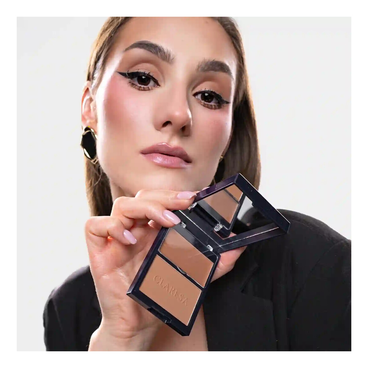 Claresa Duo Palette Kremowo-pudrowa paleta do konturowania 8.5g