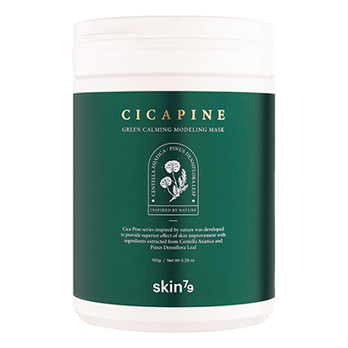 Skin79 Cica Pine Green Calming Modeling Mask Oczyszczająco - regenerująca maska algowa do twarzy 150g