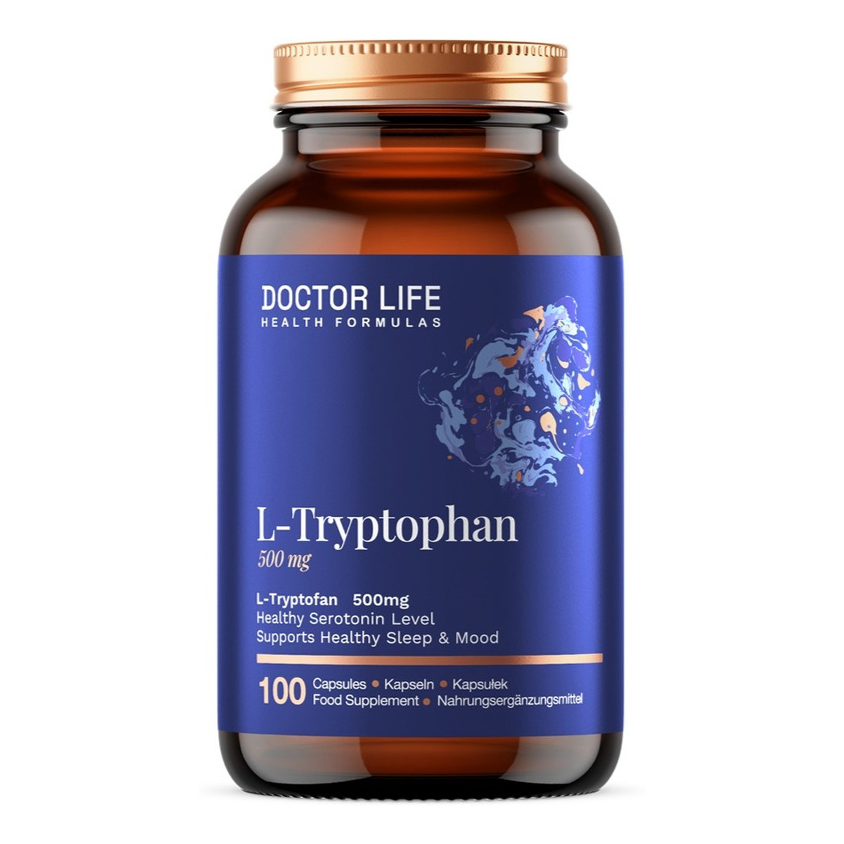 Doctor Life L-tryptophan 500mg suplement diety 100 kapsułek