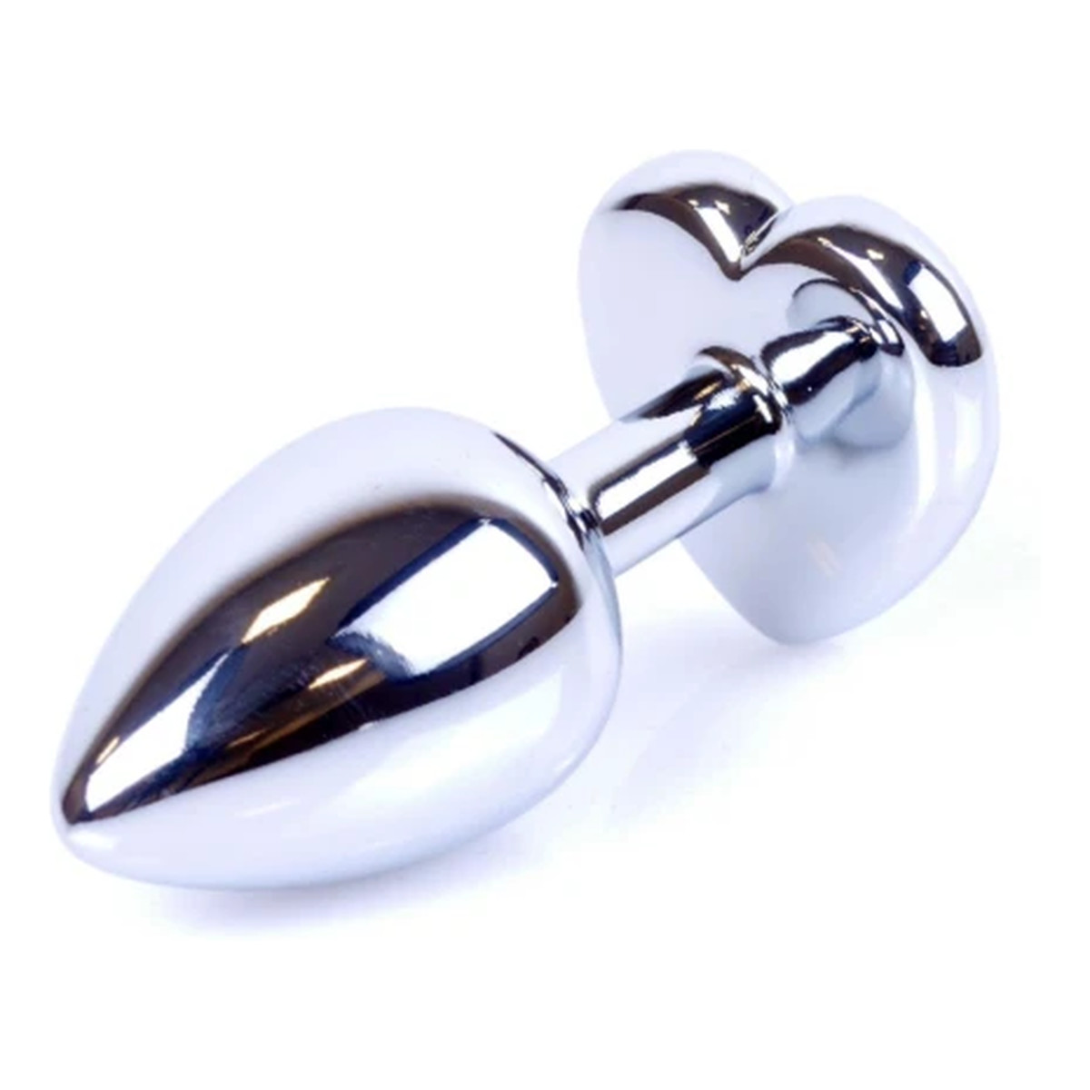 MyLove Butt Plug Collection Jewellery Heart metalowy korek analny Silver Red