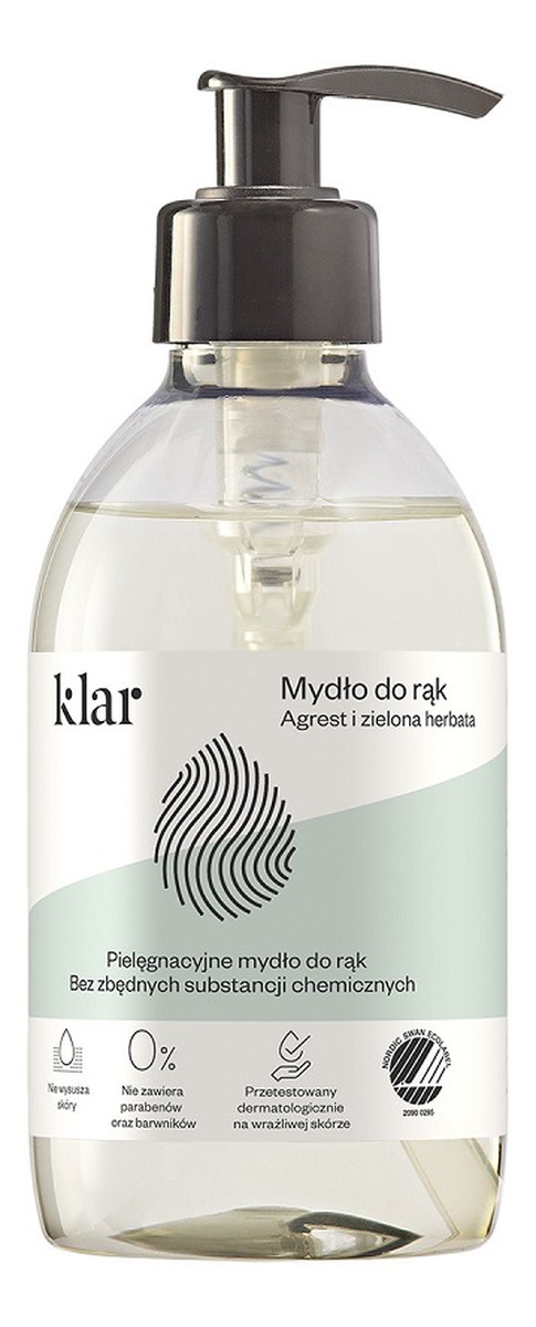 Pielęgnacyjne mydło do rąk w płynie Agrest i Zielona Herbata