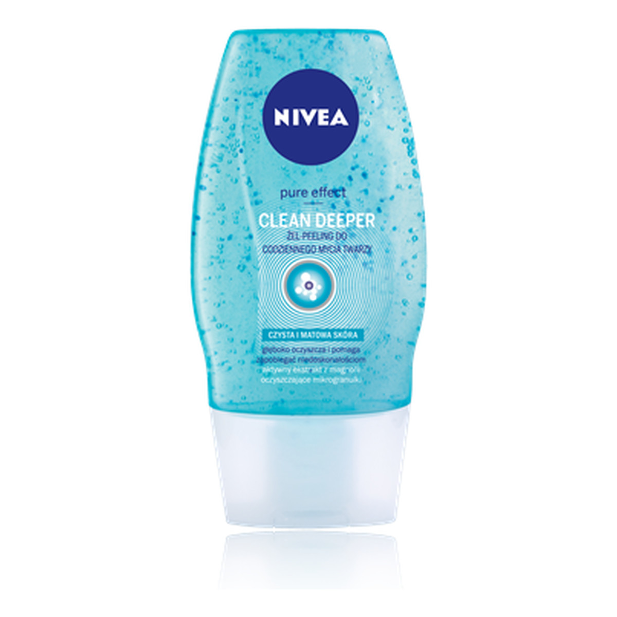 Nivea Pure Effect Żel Peeling Do Mycia Twarzy Clean Deeper 150ml