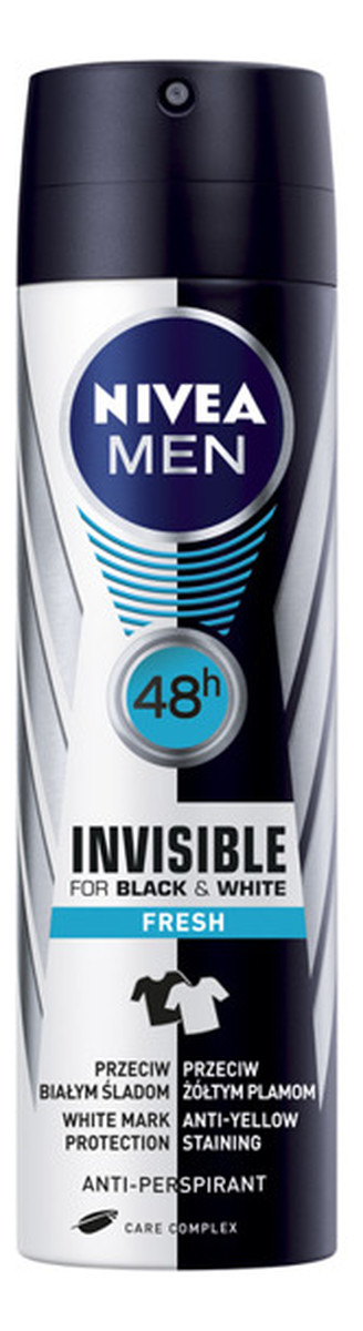 Invisible for Black & White Fresh 48h Antyperspirant W Sprayu