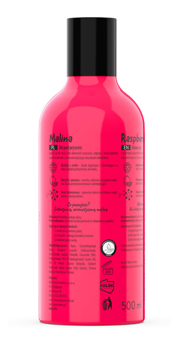 Żel pod prysznic Malina