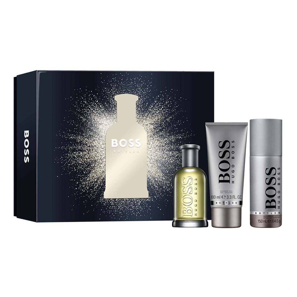 Hugo Boss Bottled Zestaw woda toaletowa spray 100ml + żel pod prysznic 100ml + dezodorant spray 150ml